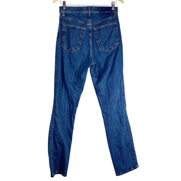 ABERCROMBIE & FITCH The 90's Slim Straight Ultra High Rise Jeans Medium Wash 28 - Picture 4 of 6